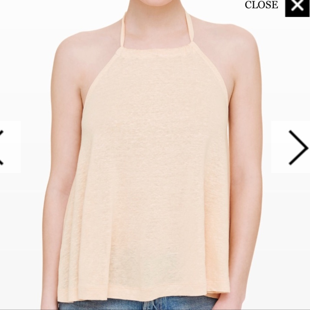 Club Monaco Peach Halter Top